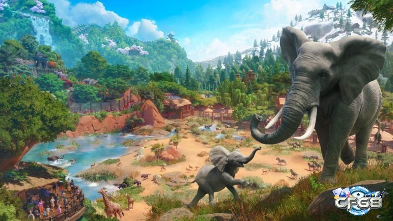 Planet Zoo mang đến đồ họa cực kỳ sống động 