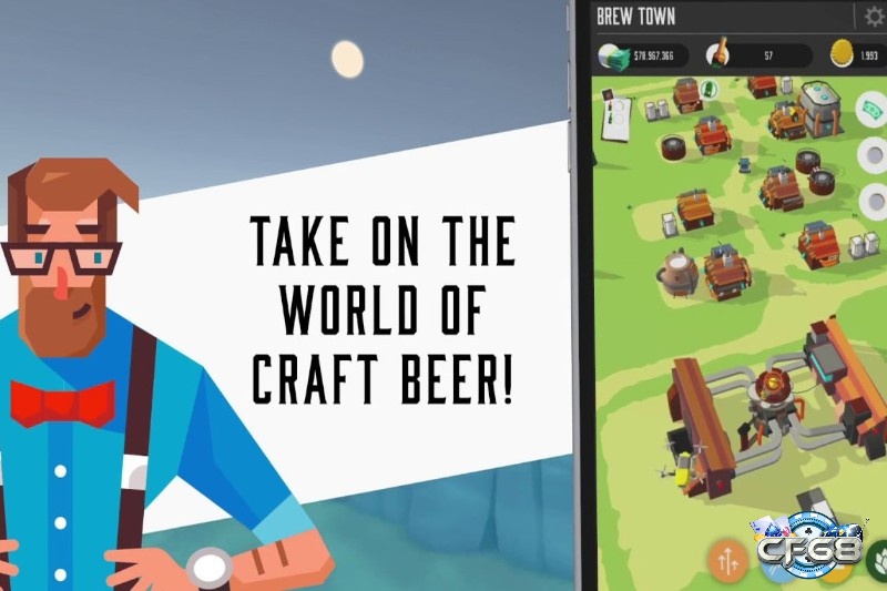  Brew Town là lựa chọn không thể bỏ qua cho người mê game mô phỏng