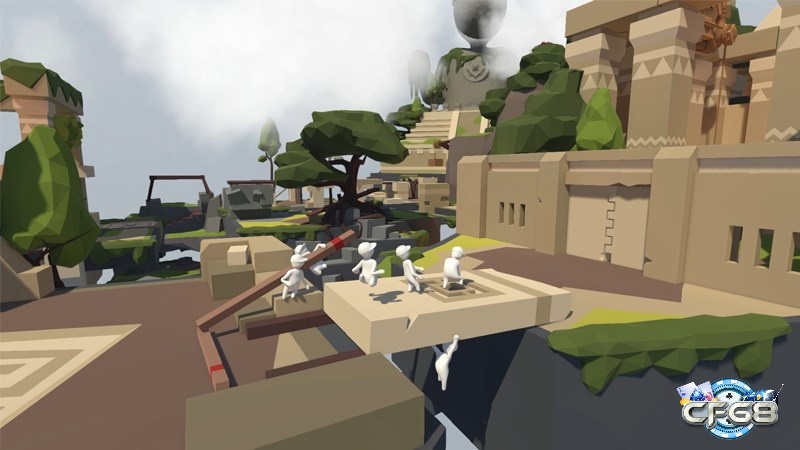 Human: Fall Flat là một game giải đố mang tính giải trí cao, nơi bạn có thể tạo ra những tình huống hài hước cùng bạn bè.