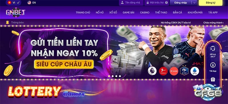 Gnbet là một nhà cái trực tuyến uy tín với nhiều trò chơi cá cược đa dạng khác nhau