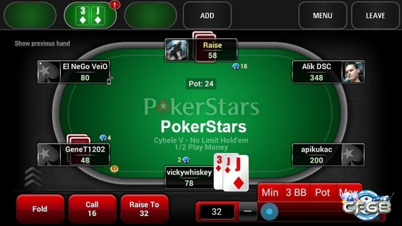 Lựa chọn hành động cược tố trong Poker