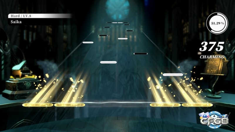 Game DEEMO có lối chơi âm nhạc nhịp điệu sôi động và hấp dẫn