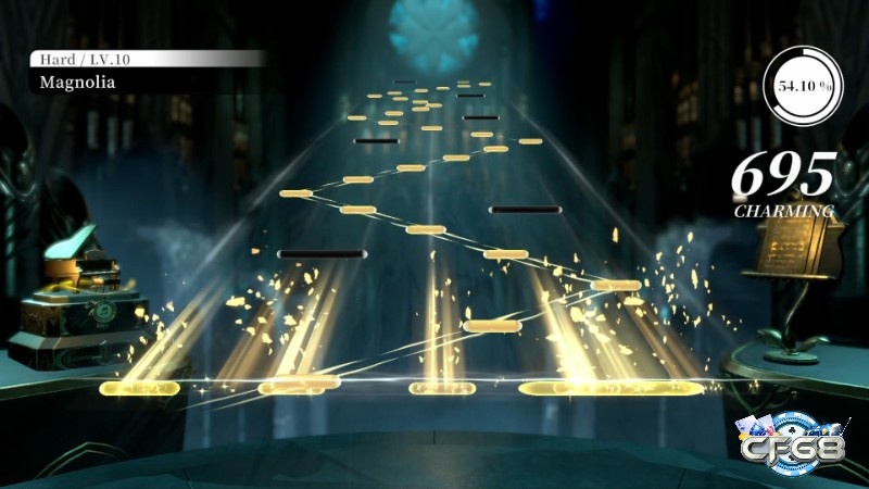 Nhiệm vụ chính trong game DEEMO là hoàn thành các bản nhạc theo từng phần khác nhau