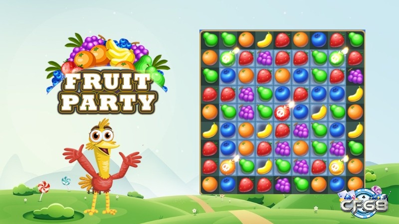 Game Fruit Party có lối chơi Match-3 đơn giản và dễ làm quen với bất kỳ ai